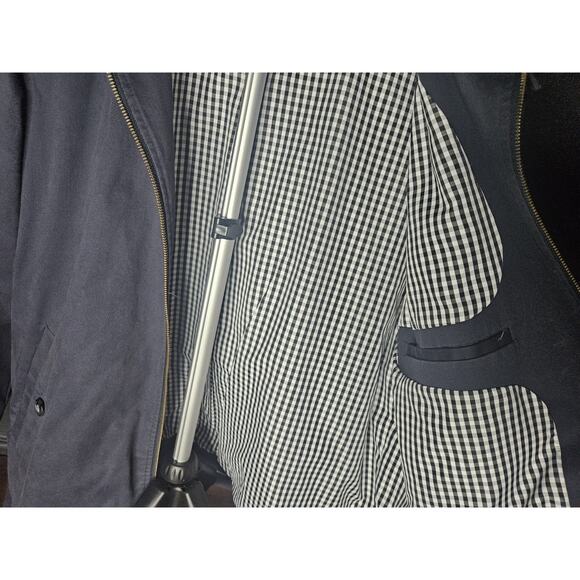 Hawker Rye XL Jacket Dress Coat Full Zip Blue Pattern Lining - Picture 4 of 5